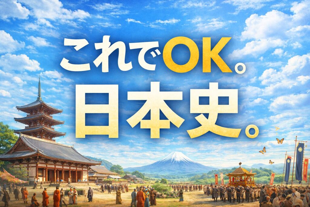 日本史の流れを初心者向けにやさしくまとめた動画一覧のアイキャッチ画像