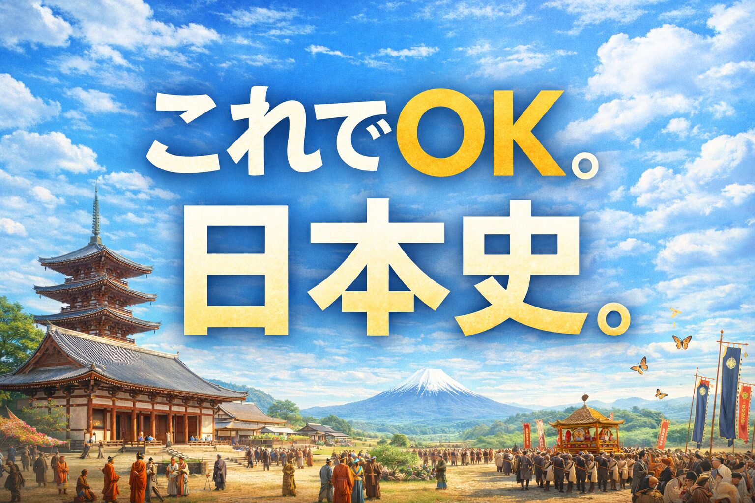 日本史の流れを初心者向けにやさしくまとめた動画一覧のアイキャッチ画像